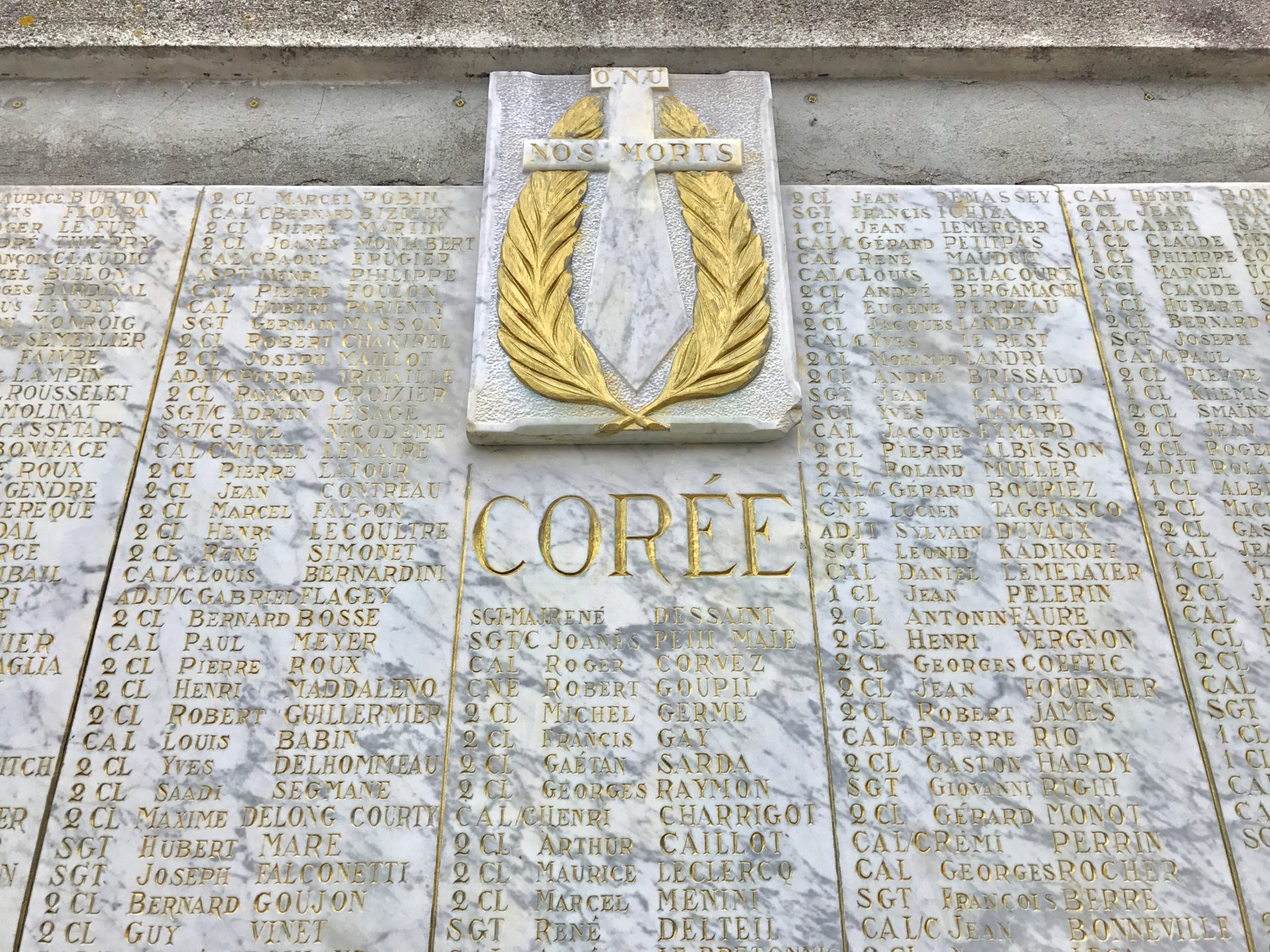Korean War Memorials - Paris - France