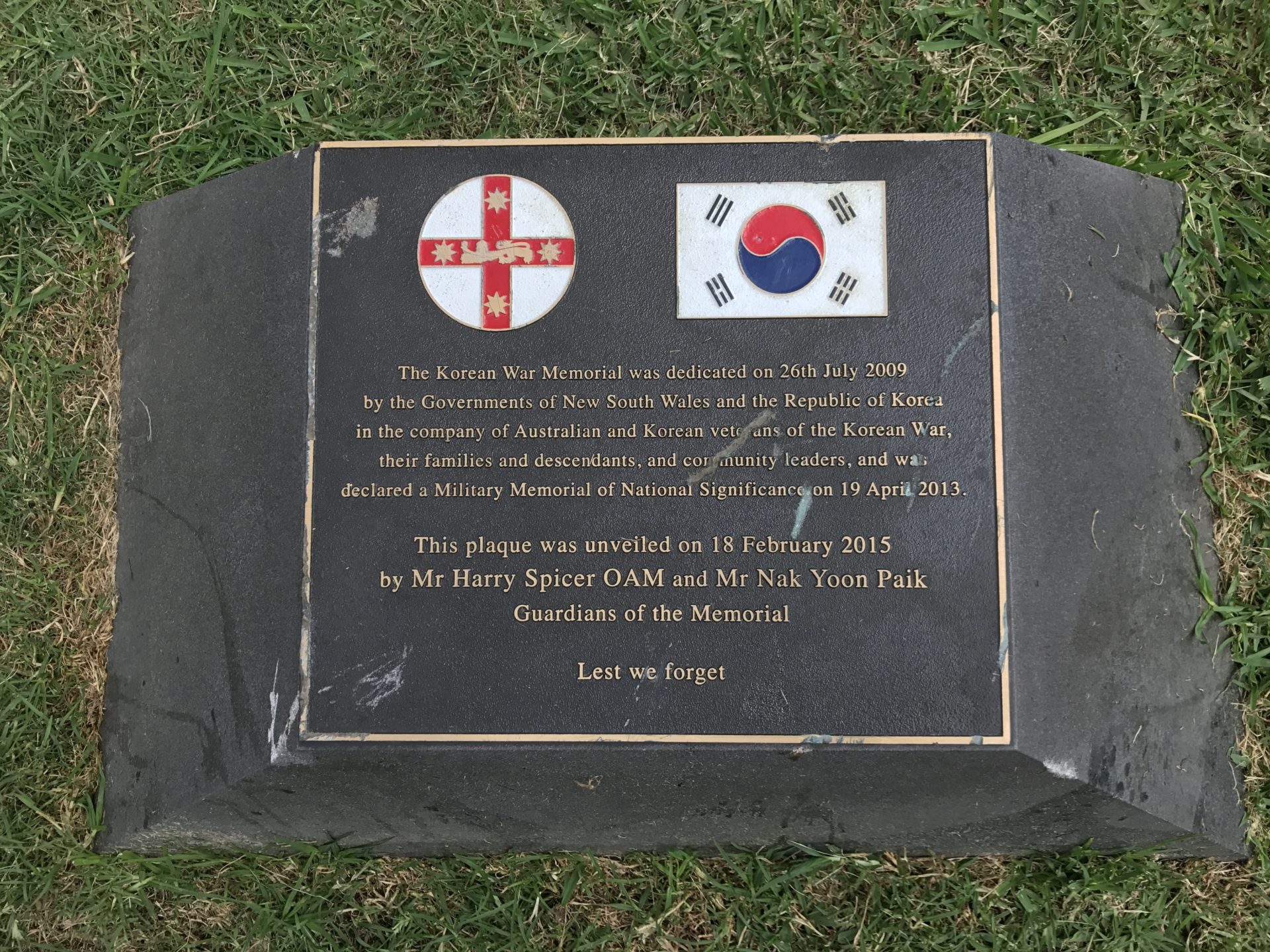 Korean War Memorials - Sydney - Australia