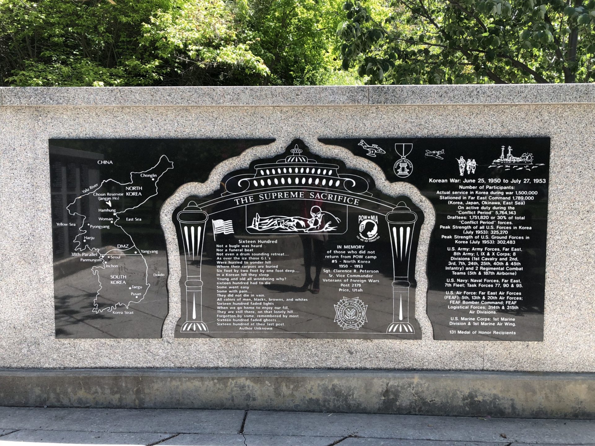 Korean War Memorials - Salt Lake City