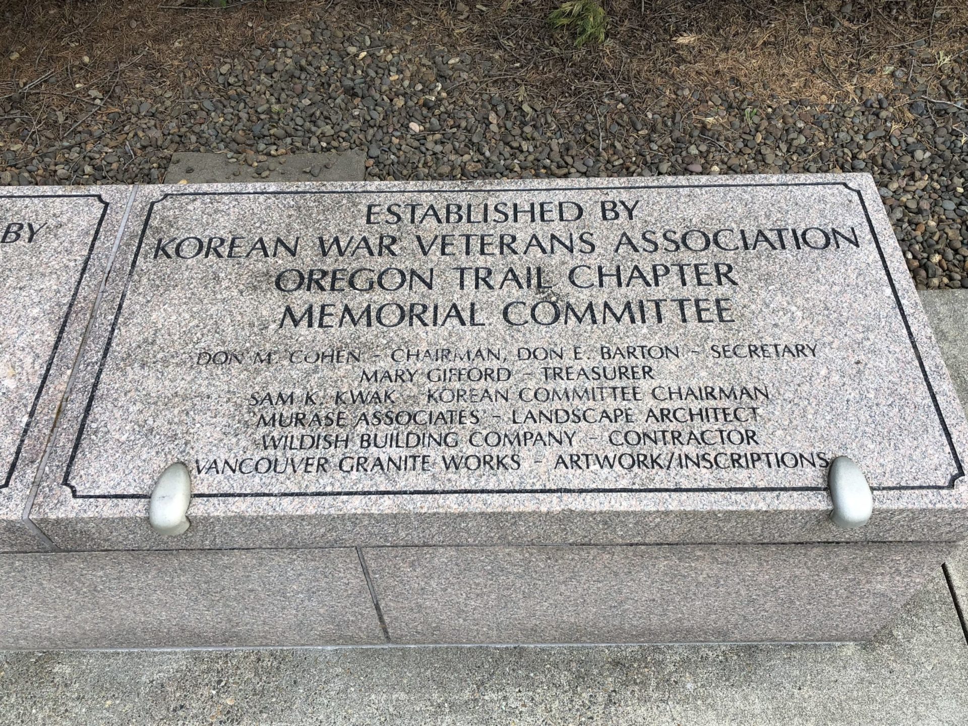 Korean War Memorials - Wilsonville