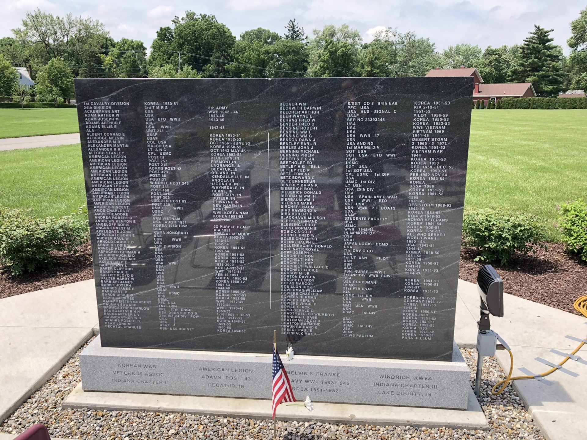 Korean War Memorials - Fort Wayne