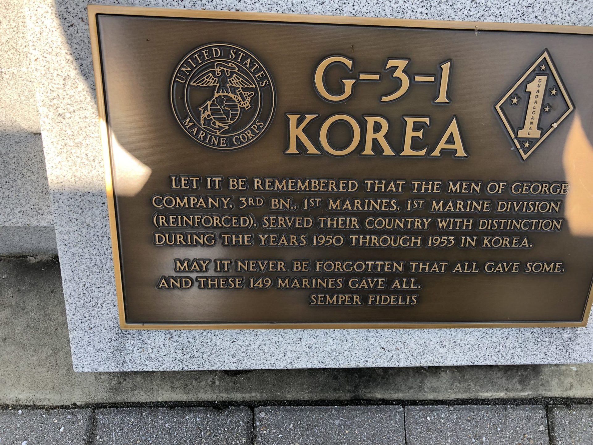 Korean War Memorials - Quantico