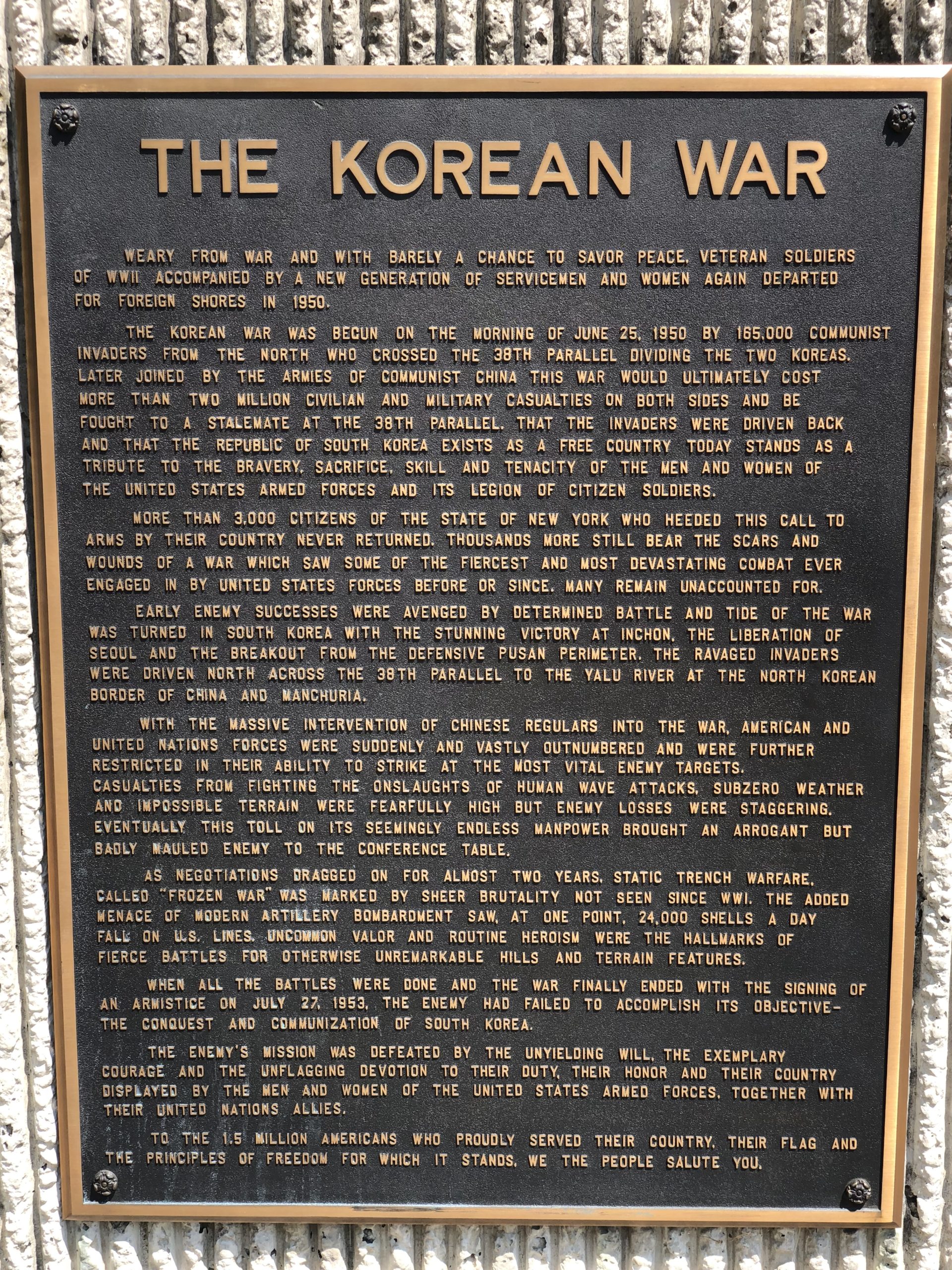 Korean War Memorials - Albany